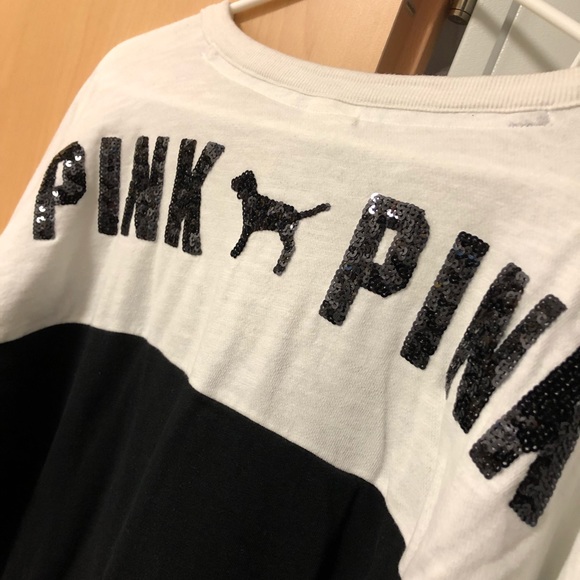 VS PINK Sequin Varsity Crew - Picture 4 of 7